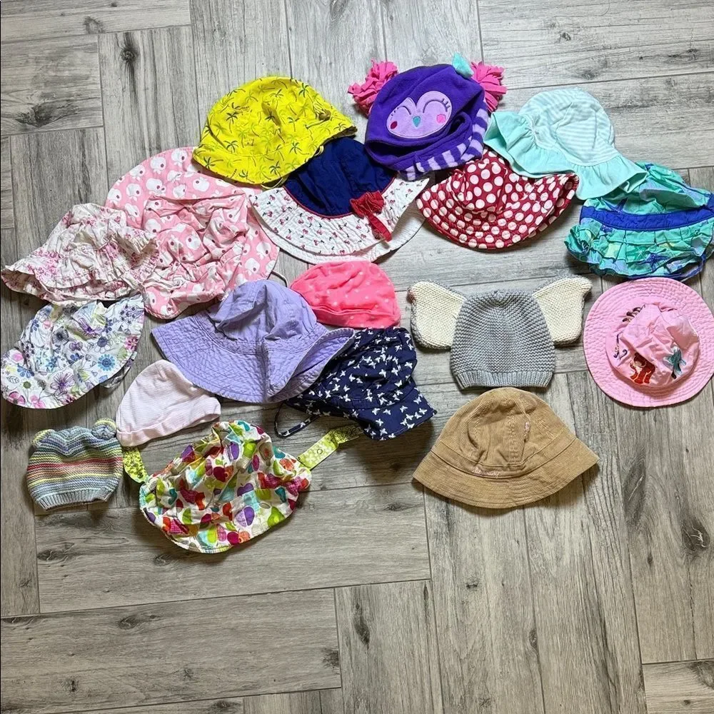 Colorful Baby Toddler Hat Collection 0m-3T mixed lot